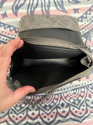 Bolso bandolera gris