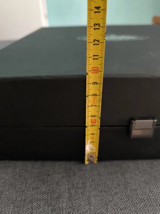 Caja Almacenamiento Madera y Cartón Negra