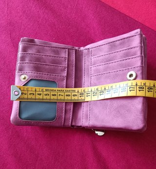 Cartera monedero morada
