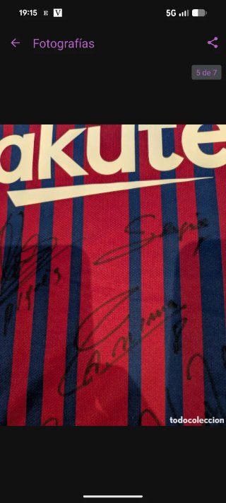 Camiseta FC Barcelona Firmada 2017-18