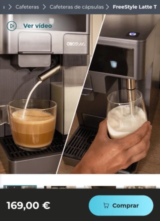 ✅️ Cafetera Capsulas Cecotec Freestyle Latte T