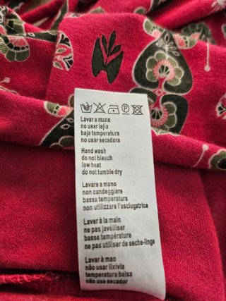 Vestido estampado rojo