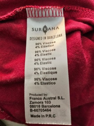 Vestido estampado rojo