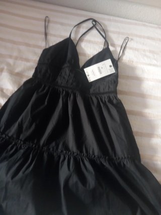 Vestido Zara Negro Talla S