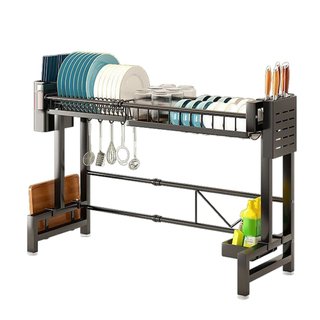 Escurridor de platos extensible sobre fregadero