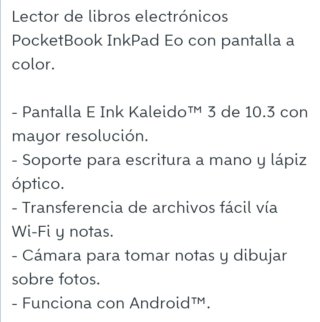 E-reader Inkpad eo color 10,3" + custodia + pennino