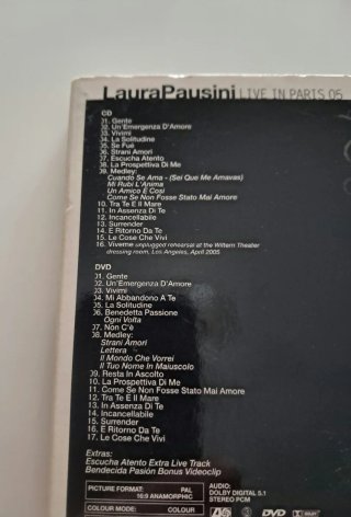 CD+DVD Laura Pausini Live in Paris 05