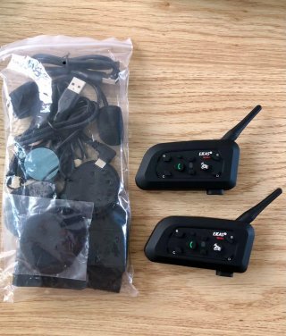 2 Intercomunicadores Moto EJEAS V6 Pro