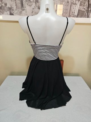 Vestido Verano Rayas Blanco y Negro