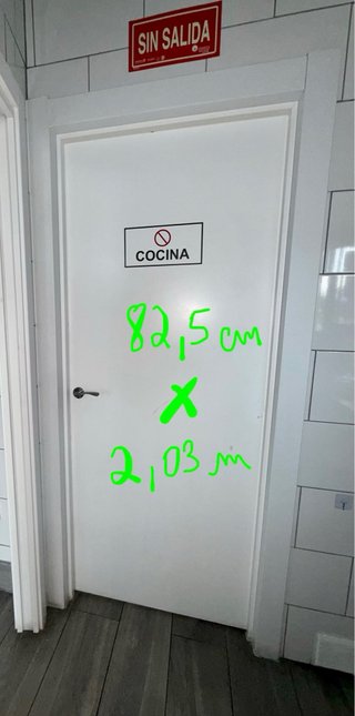 8 Puertas abatibles, lisas, de melanina, blancas