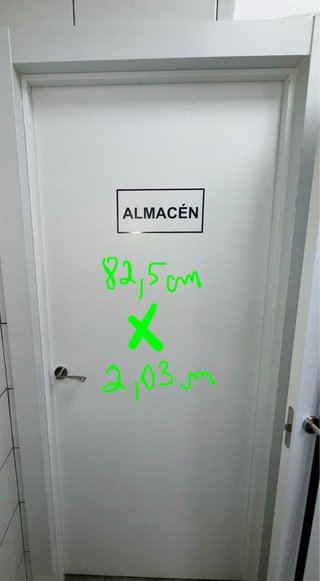 8 Puertas abatibles, lisas, de melanina, blancas