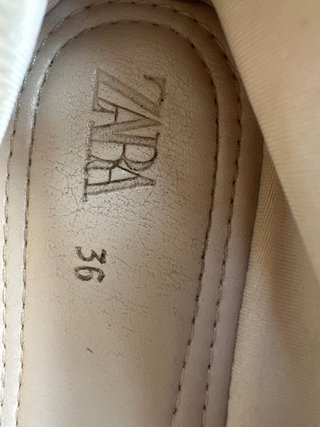 Bailarinas ZARA doradas talla 36
