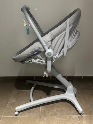 Minicuna para bebé gris
