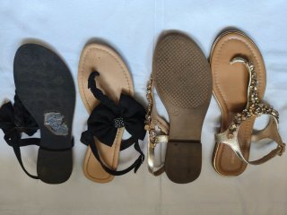 Sandalias. Lote 4 pares