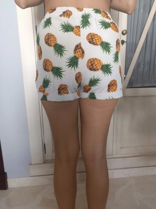Short estampado piñas talla S fresquito original