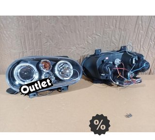 ML FAROS VOLKSWAGEN VW GOLF IV MK4 97-03 OJOS ANGEL LED LOOK