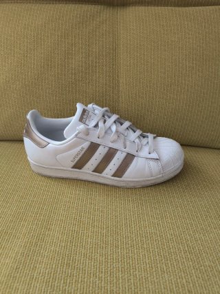 Adidas Superstar W Oro/Blanco Talla 39.5