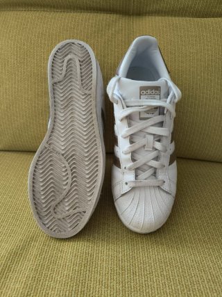 Adidas Superstar W Oro/Blanco Talla 39.5