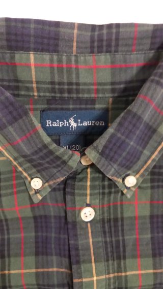 Camisa Ralph Lauren cuadros verde