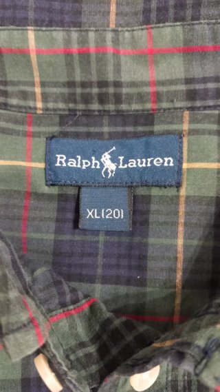 Camisa Ralph Lauren cuadros verde