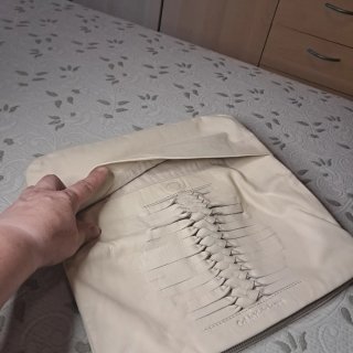 Pochette Calvin Klein Beige Cuero