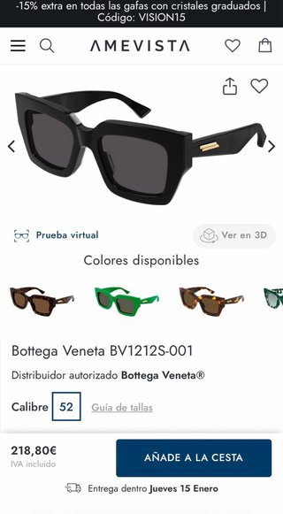 Occhiali da sole Bottega Veneta neri
