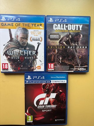 PS4: The Witcher 3, Call of Duty, Gran Turismo