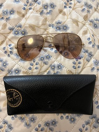 Gafas ray-ban aviator color dorado