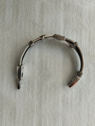 Pulsera Plata y Cuero
