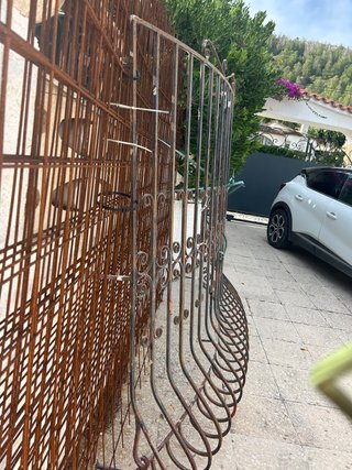 Reja de forja curvada XXL