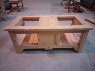Mesa centro elevable 120x60cm madera