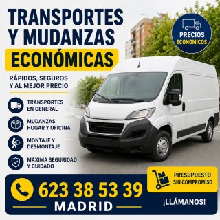Transportes y mudanzas económicas en Madrid