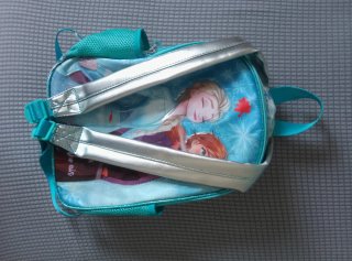 Mochila pequeña reversible Frozen Elsa y Anna