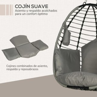 Silla Colgante Cesta Plegable Cojín