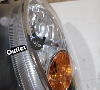 ML FARO IZQ MINI R56 06-10 FUNDO CROMO INTERMITENTE NARANJA