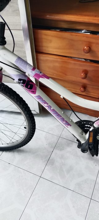 Bicicleta Denbike 26 Blanca y Rosa
