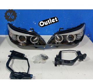ML FAROS XENON BMW SERIE 5 E60 05-07 OJOS ANGEL CCFL FONDO N