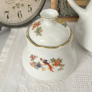 Juego de café Bavaria porcelana aves flores