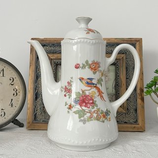 Juego de café Bavaria porcelana aves flores