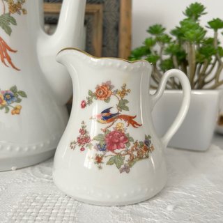 Juego de café Bavaria porcelana aves flores