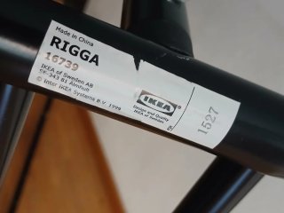 Burro perchero IKEA Rigga negro