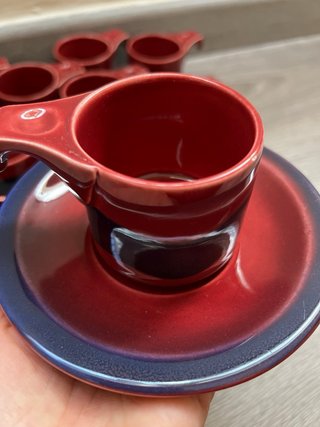 Conjunto de café de cerámica vintage