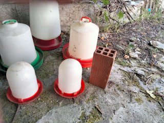Comederos y bebederos para pollos