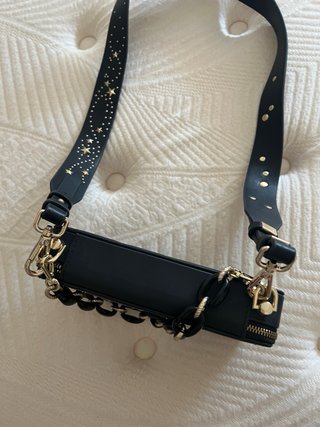 Bolso Dior Negro con Estrellas Doradas