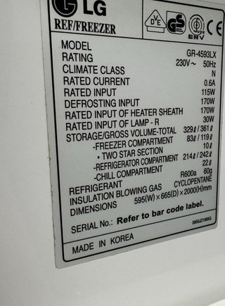 FRIGORÍFICO COMBI NO FROST LG EN ACERO INOXIDABLE