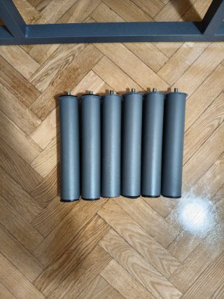 Somier metálico con láminas de madera y colchón