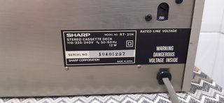 Sharp RT-31 Stereo Cassette Deck