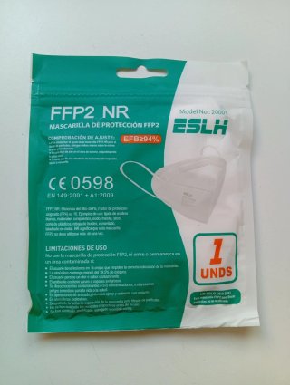 Mascarillas FFP2 NR ESLH (3 Unidades)
