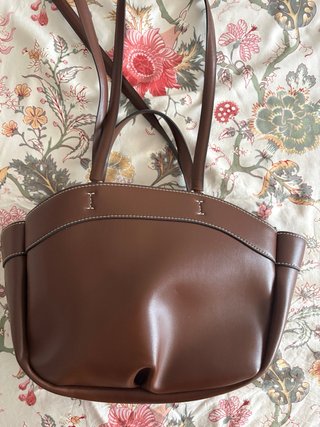 Bolso de mano marrón