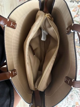 Bolso de mano marrón